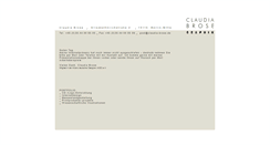 Desktop Screenshot of claudia-brose.de